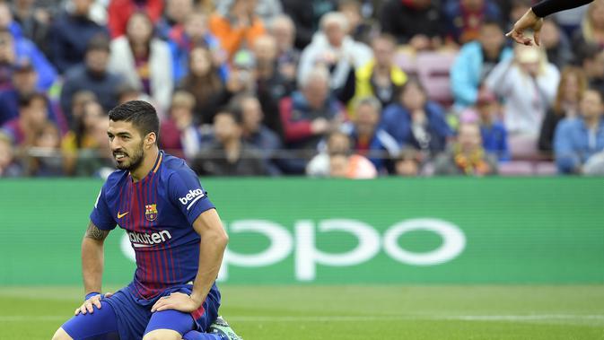 Striker Barcelona, Luis Suarez (AFP/Lluis Gene)