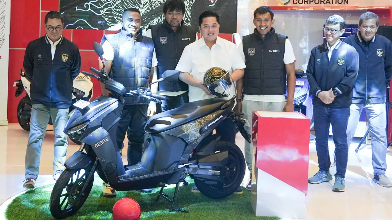 Gesits Garuda, Motor Listrik Kolaborasi dengan Timnas untuk Penggemar Sepakbola (ist)