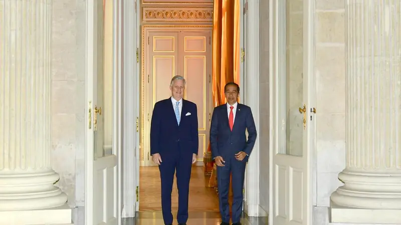 Presiden Joko Widodo atau Jokowi melakukan pertemuan dengan Raja Belgia Philippe Leopold Louis Marie, Rabu (14/12/2022).