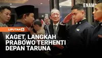 Kaget, Langkah Prabowo Terhenti Depan Taruna