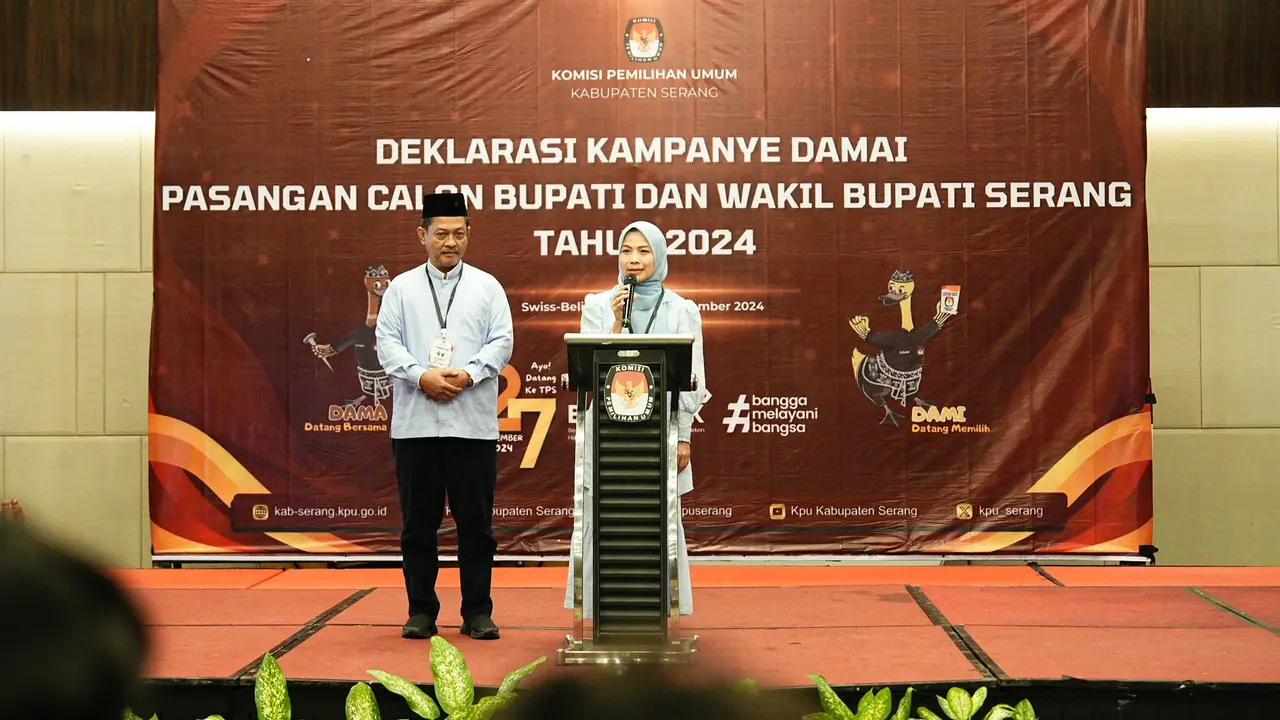 Calon Bupati dan Wakil Bupati Kabupaten Serang, Ratu Zakiyah-Najib Hamas (Istimewa)