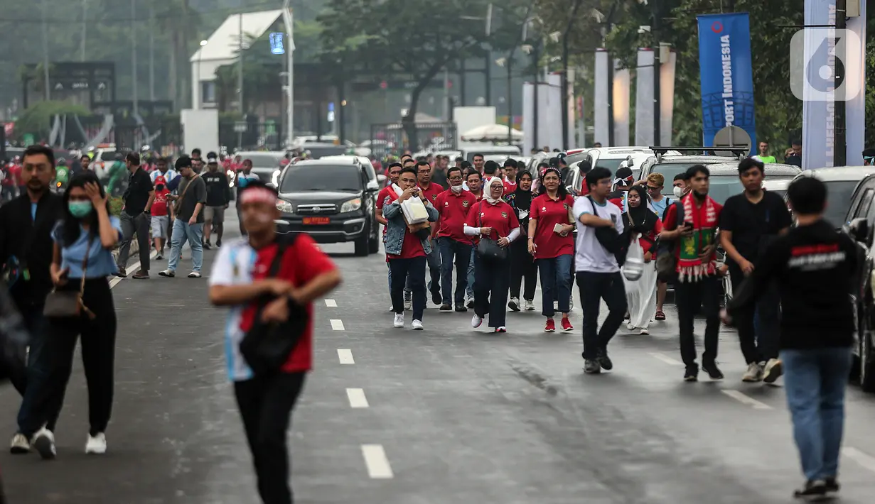 Timnas Indonesia dijadwalkan akan bertanding melawan juara Piala Dunia 2023, yakni Argentina dalam laga bertajuk FIFA Matchday pada hari ini Rencananya, laga Argentina vs Indonesia ini akan berlangsung pada pukul 19.30 WIB. (Liputan6.com/Johan Tallo)