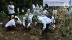 PT PLN Nusantara Power bersama Komunitas Mangrove Muara melakukan penanaman mangrove di Kawasan Eco Marine Mangrove Muara Angke, Jakarta, Kamis (7/12/2023. (merdeka.com/Imam Buhori)