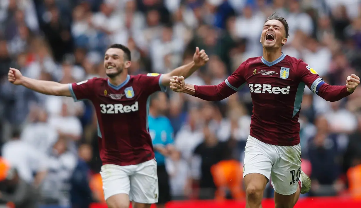 Ole Gunnar Solskjaer melihat sosok Jack Grealish sebagai pemain yang paling pas untuk menempati posisi gelandang serang di skuadnya. (AFP/Adrian Dennis)