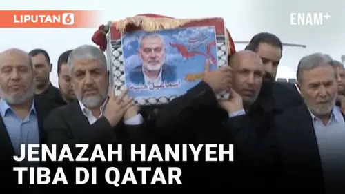 VIDEO: Jenazah Ismail Haniyeh Tiba di Doha, Iran Bersumpah Balas Dendam
