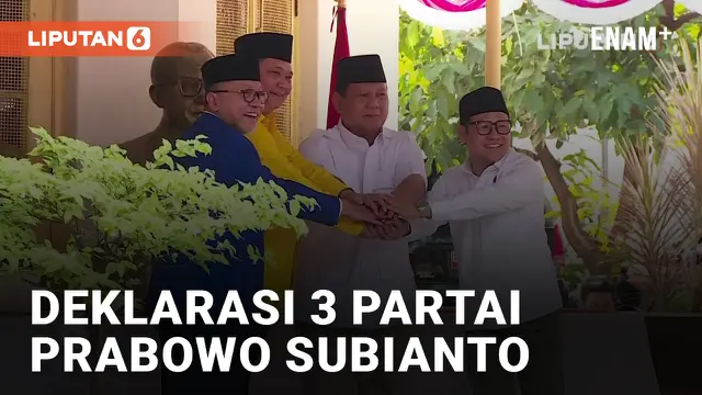 Golkar, PAN dan PKB Deklarasi Prabowo Subianto Capres 2024