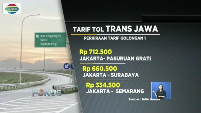 Ini Rincian Tarif Tol Trans Jawa yang Mulai Berlaku Hari Ini