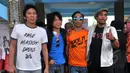 Slank akan menggelar konser bertajuk "Drugs Free Asia-Afrika", Potlot, Duren Tiga, Jakarta Selatan, Senin (13/4/2015). Rencananya konser akan digelar di Monas pada Minggu (19/4). (Liputan6.com/Panji Diksana)