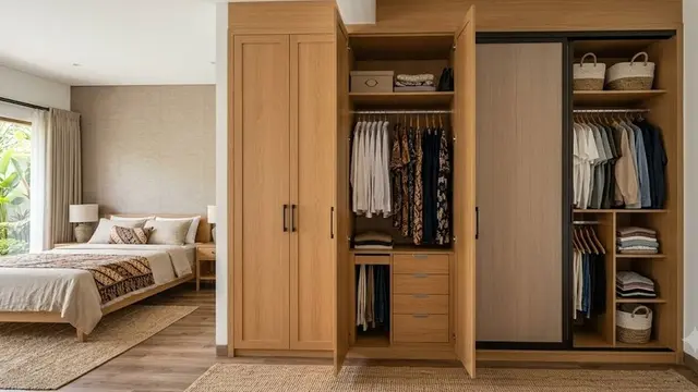 Inspirasi Desain Lemari Pakaian (AI Generated)