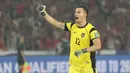 <p>Ekspresi kiper Timnas Indonesia, Emil Audero, saat laga melawan China dalam laga Kualifikasi Piala Dunia 2026 zona Asia di Stadion Utama Gelora Bung Karno (SUGBK) Senayan, Jakarta, Kamis (5/6/2025). (Bola.com/M. Iqbal Ichsan)</p>