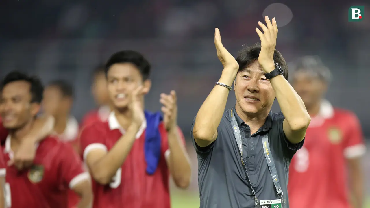 Foto: Yuk Lihat Kelakuan Shin Tae-yong di Laga Pamungkas Kualifikasi Piala Asia U-20 2023