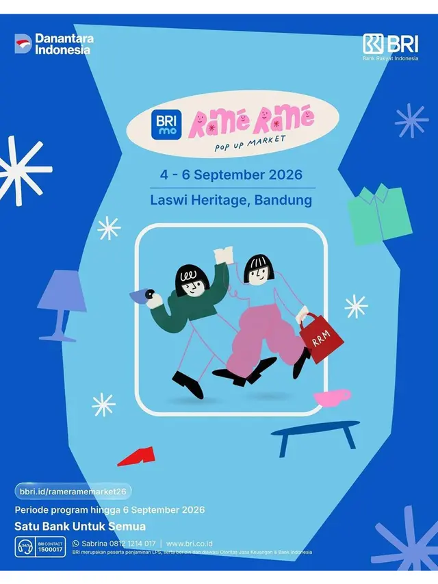 Akhir Pekan di Rame Rame Market 2026 Makin Untung, Ada Cashback BRI hingga Rp50 Ribu