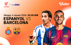 Live Streaming La Liga Pekan Ke-18: Espanyol vs Barcelona, Tayang di Vidio