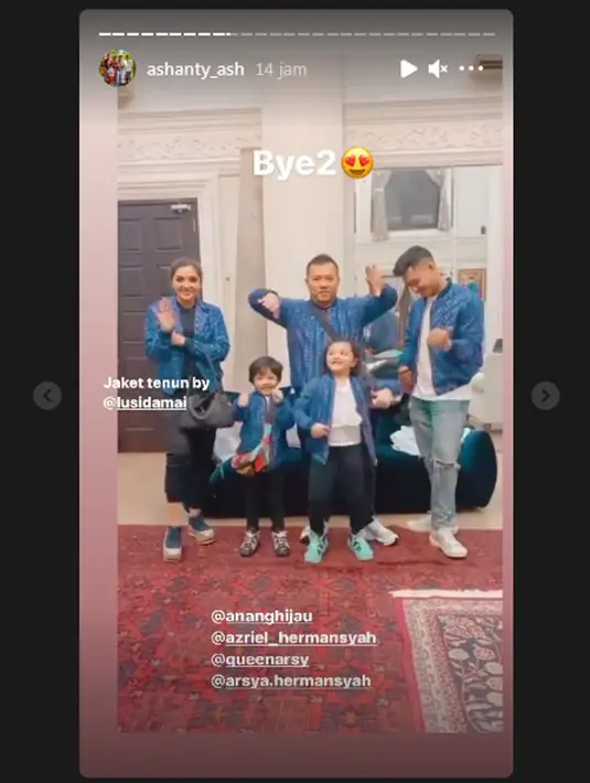 Keluarga Anang Hermansyah dan Ashanty (Instagram/ashanty_ash)