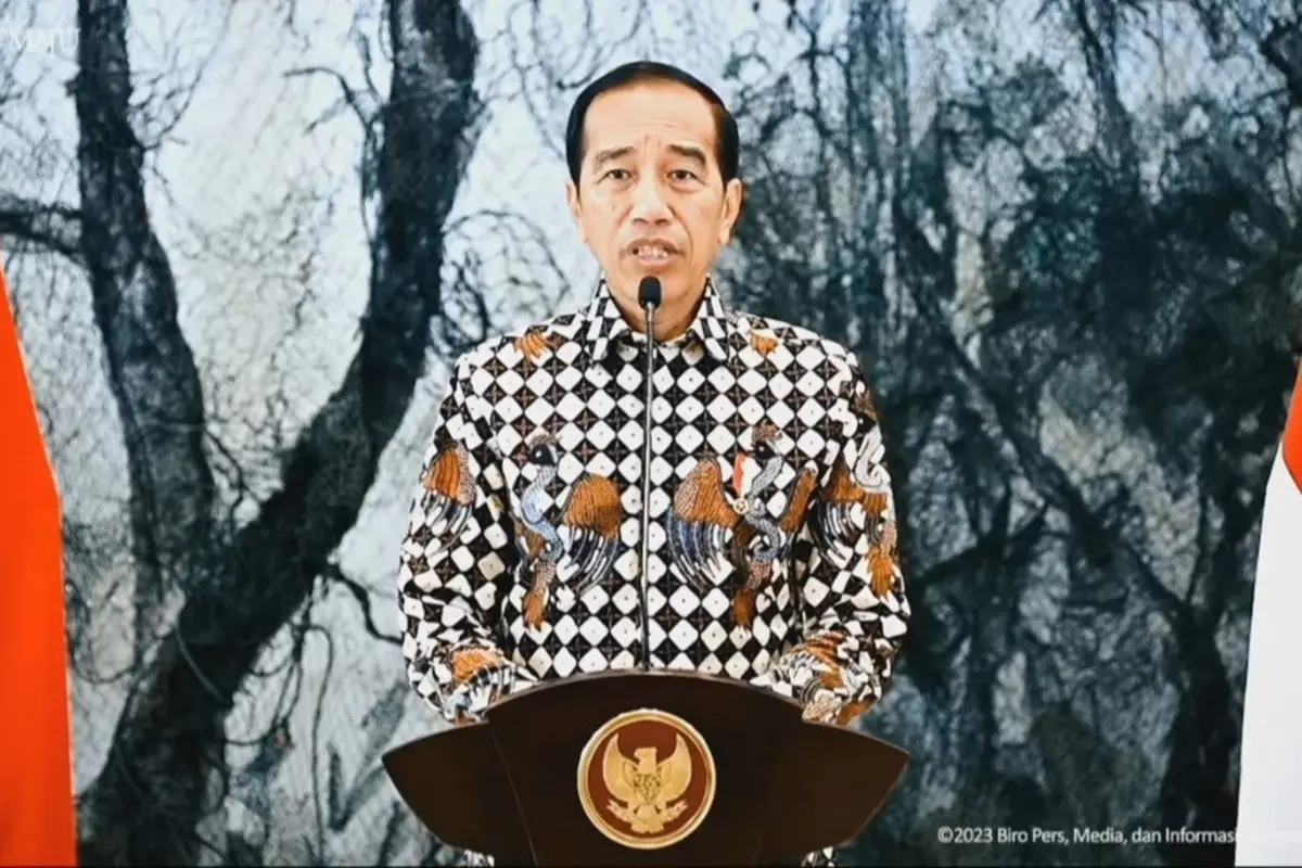 Presiden Joko Widodo atau Jokowi dalam Festival Ekonomi Keuangan Digital Indonesia (FEKDI) di JCC Senayan
