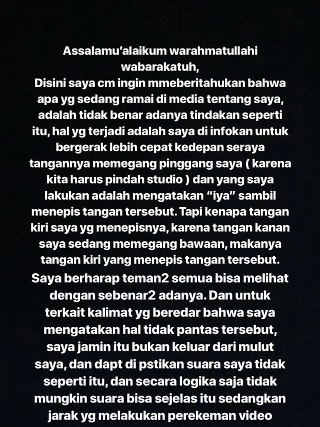 Klarifikasi Cut Meyriska