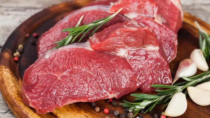 daging sapi kambing mentah