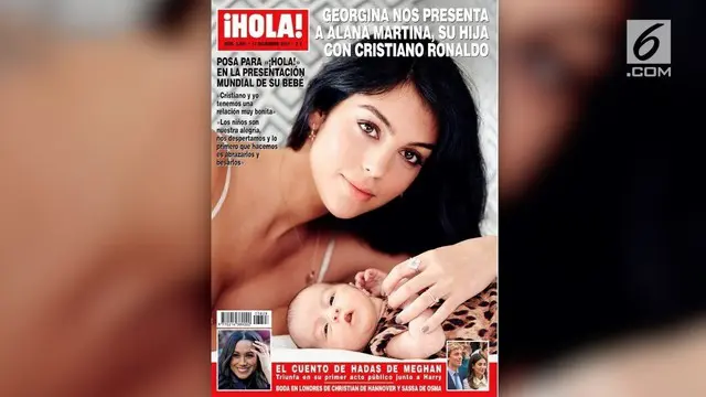Di usianya yang belum genap sebulan, Alana Martina, buah hati Cristiano Ronaldo dan Georgina Rodriguez sudah jadi cover majalah.