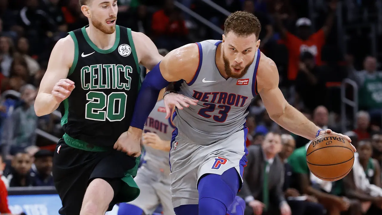 Blake Griffin menjadi bintang kemenangan Pistons atas Celtics