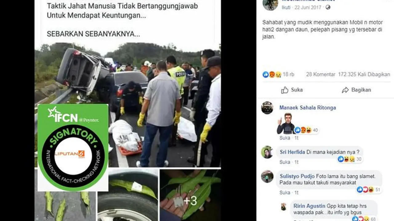[Cek Fakta] Gambar Tangkapan Layar Kecelakaan Lalu Lintas