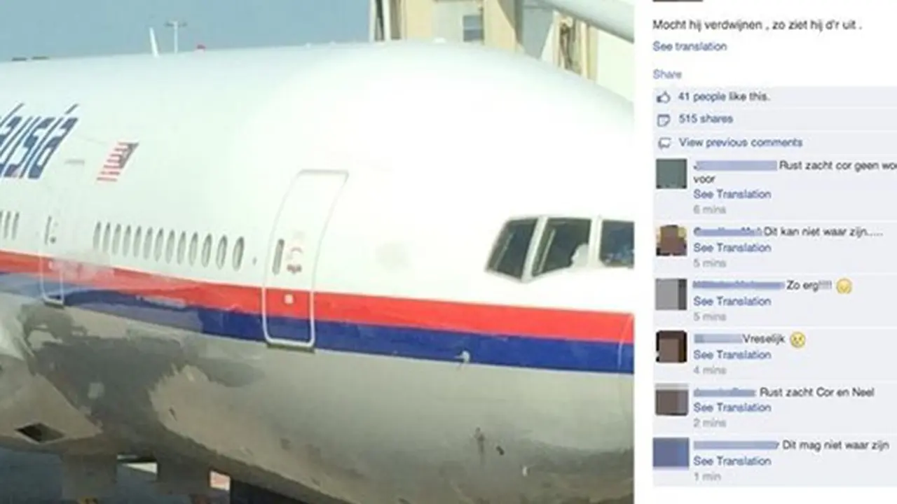 Foto yang diunggah Cor Pan sebelum pesawat MH17 lepas landas. | Foto: copyright mirror.co.uk