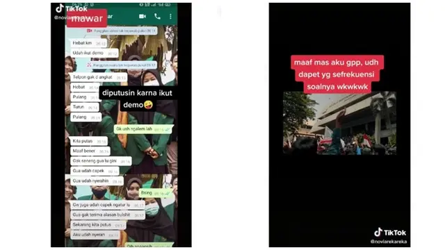 Curhat Mahasiswi Diputus Pacar Gara-Gara Ikut Demo UU Cipta Kerja