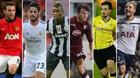 Juan Mata, Isco, Pogba, Matteo Darmian, Mats Hummels dan Harry Kane