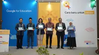 "Lokakarya Cara Baru untuk Belajar" yang diselenggarakan Google for Education di Semarang, Selasa (14/3/2023).