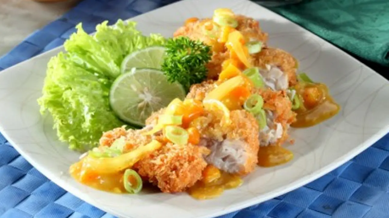 Menu Maksi: Nila Goreng Saus Kari 