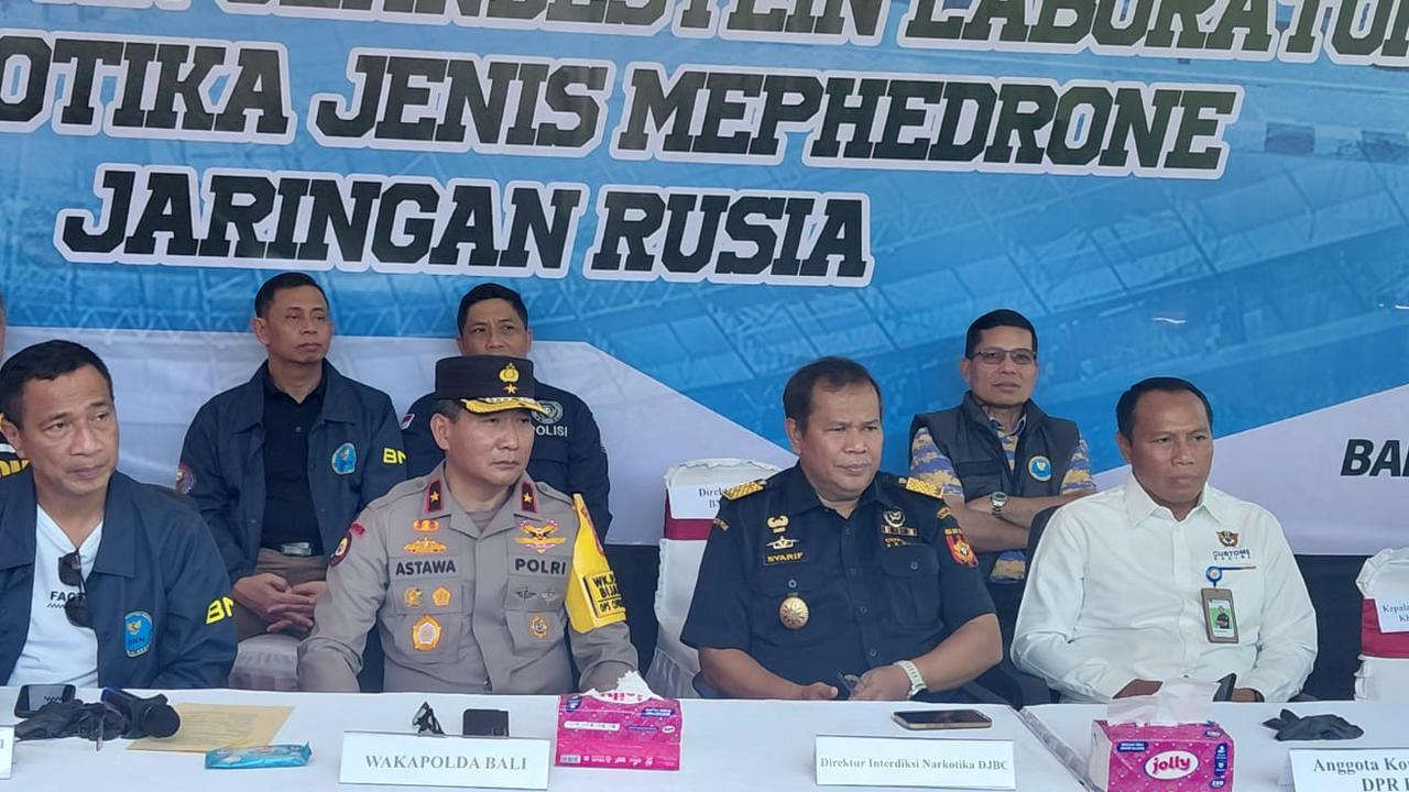 Bea Cukai dan BNN Bongkar Produksi Mephedrone 7,3 Kg yang Dikendalikan Jaringan Rusia