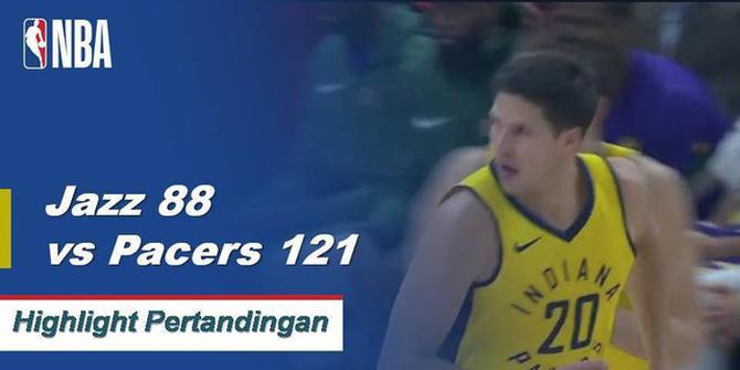 Cuplikan Pertandingan NBA : Pacers 121 vs Jazz 88