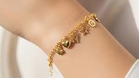 Gelang Charm Personal/Model Gelang Emas 22 Karat 3 Gram (Sumber: gemini.com)