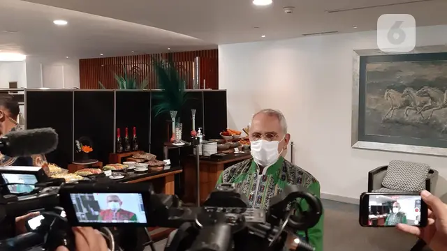 Presiden Timor Leste Jose Ramos-Horta di acara FPCI di Jakarta, Kamis (21/7/2022).