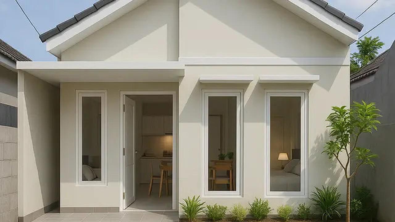 5 Desain Rumah Sederhana 1 Lantai dengan 2 Kamar Tidur, Inspirasi Hunian 2025 untuk Lahan Terbatas