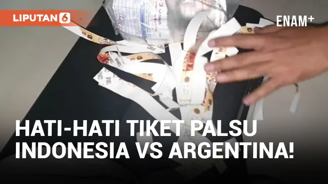 Komplotan Tiket Palsu Indonesia vs Argentina Ditangkap