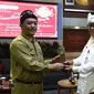 Kepala BSKDN Kemendagri Yusharto Huntoyungo saat menjadi narasumber Seminar Hari Ulang Tahun (HUT) ke-235 Kota Denpasar 2023. (Istimewa)