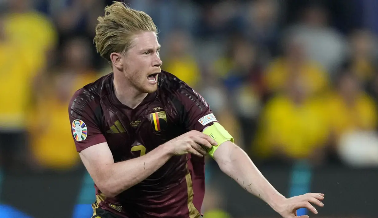 Kemenangan ini penting buat Belgia demi kans lolos ke babak 16 besar Piala Eropa 2024. Mereka masih bersaing ketat dengan Rumania, Slovakia, dan Ukraina, yang seluruhnya mengoleksi tiga poin. (AP Photo/Martin Meissner)