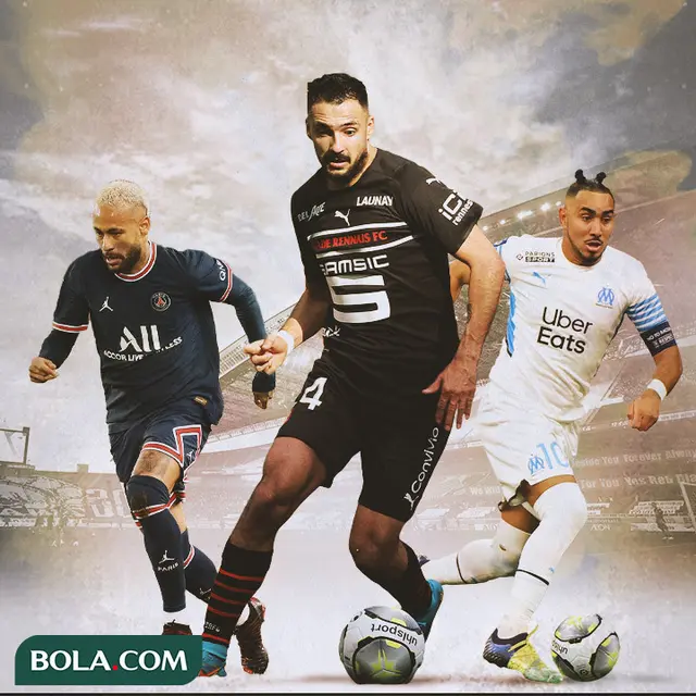 Ilustrasi - Neymar, Gaetan Laborde, Dimitri Payet