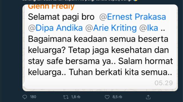 Unggahan Ernest Prakasa
