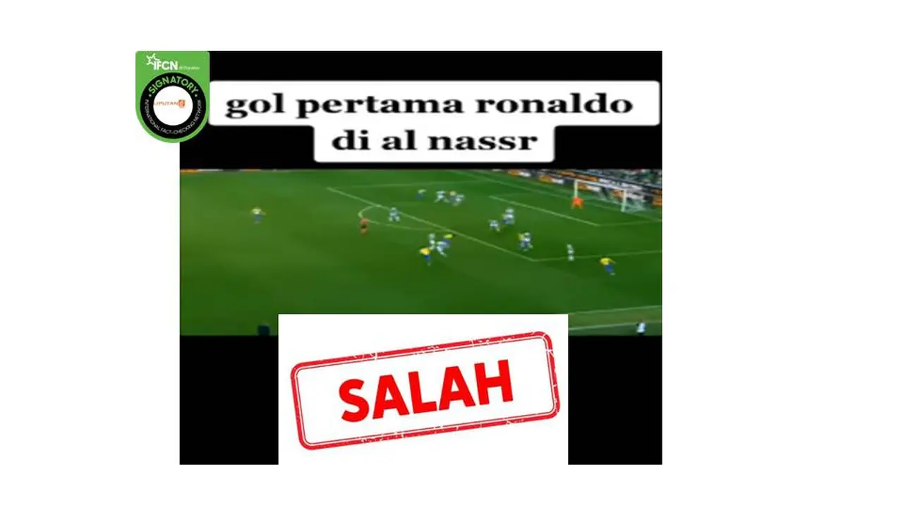 Cek Fakta gol perdana Ronaldo