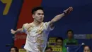 Atlet wushu Indonesia, Edgar Xavier, beraksi pada SEA Games 2019 cabang wushu nomor Taoulu Chanquan di World Trade Center, Manila, Minggu (1/12). Mendapat nilai 9,59, dirinya gagal meraih medali. (Bola.com/M Iqbal Ichsan)