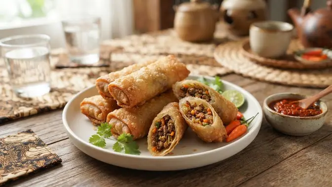 Kreasi Resep Lumpia Daging Giling Renyah untuk Camilan Keluarga
