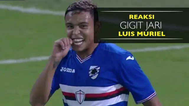 Video reaksi gigit jari striker Sampdoria, Luis Muriel, usai gagal cetak gol ke gawang Inter Milan.