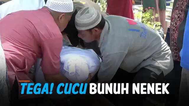 VIDEO: Gara-Gara Uang Rp 5 Ribu, Cucu Tega Bunuh Nenek Sendiri