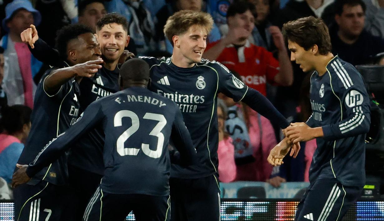 Kemenangan ini juga berhasil memutus catatan buruk Real Madrid setelah mengalami dua kali kekalahan beruntun di Liga Spanyol ketika melawan Osasuna dan Getafe. (AP Photo/Lalo R. Villar)