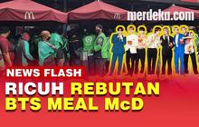VIDEO: Menu BTS Meal McDonald's Diserbu Ojol, Polisi dan TNI Turun Tangan
