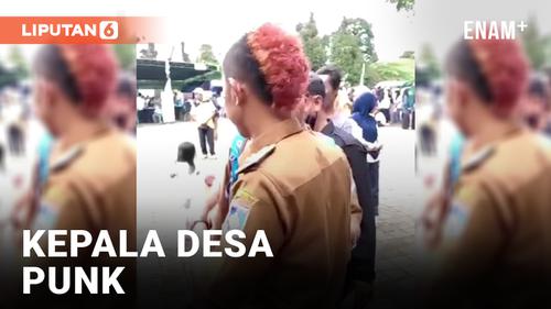 VIDEO: Idola Warga Lombok, Kades Bergaya Punk