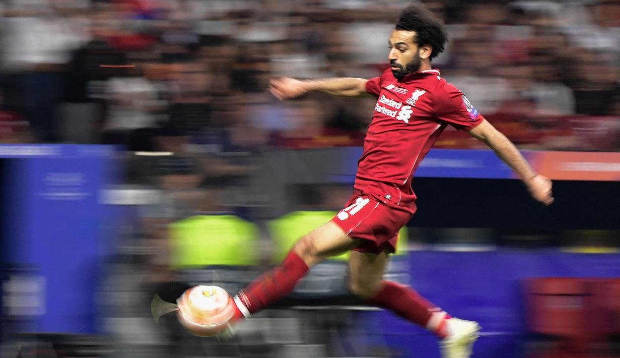 Sejak bergabung pada 2017, Salah telah menjelma sebagai mesin gol bagi Liverpool sekaligus ikon kejayaan bagi Merseyside Merah. (AFP/Javier Soriano)