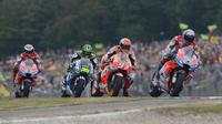 Dorna Sports mengancam akan mencoret seri MotoGP Brno pada kalender 2021 yang karena belum memperbaharui kontrak. (AFP/Michal Cizek)