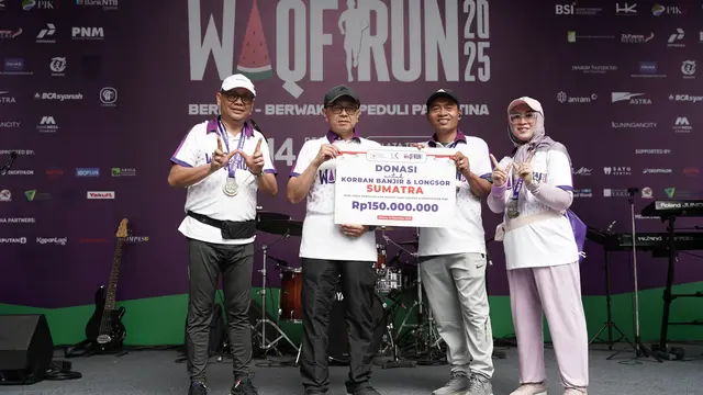 Waqf Run 2025 Kumpulkan Rp150 Juta untuk Korban Bencana Sumatera, Simbol Solidaritas Sesama Manusia